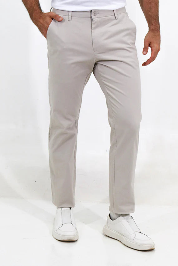 Calça Sarja Algodão Egípcio Cinza