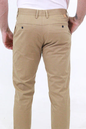 Calça Sarja Algodão Egípcio Caqui