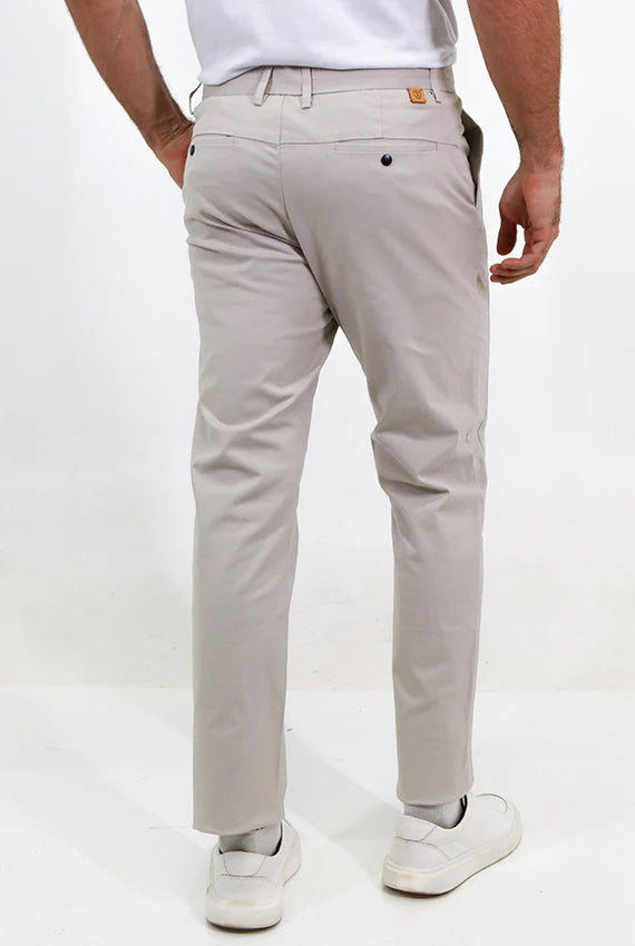 Calça Sarja Algodão Egípcio Cinza
